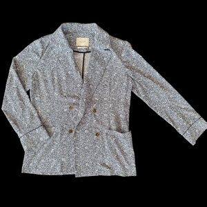 Scotch & Soda Blue White and Navy Double Breasted Blazer Women’s XL